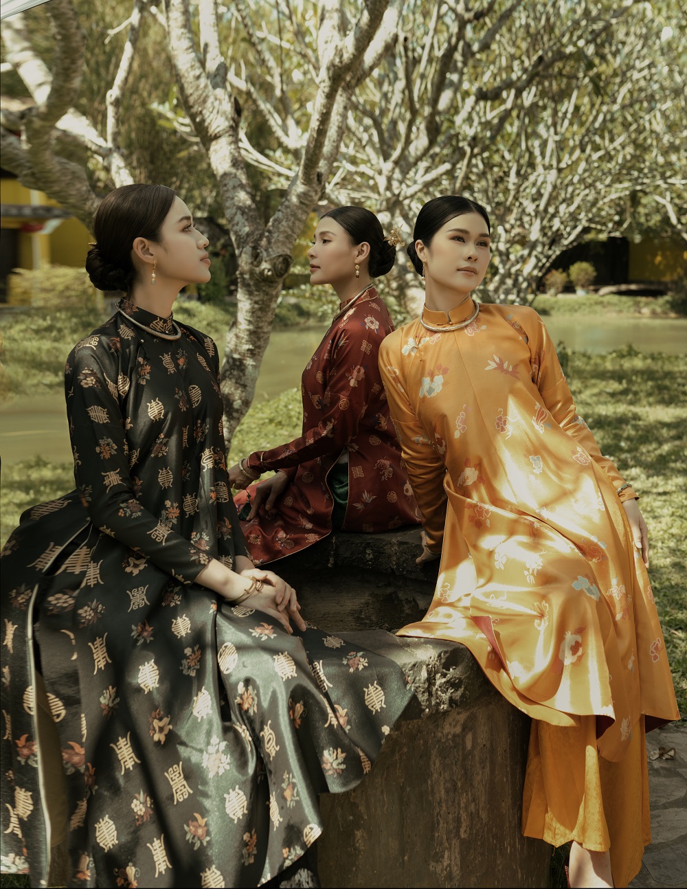 Phúc Anh - Thúy Diễm - Đỗ Thị Hà muốn lan tỏa tình yêu văn hóa Việt trong bộ ảnh Tết- Ảnh 4.