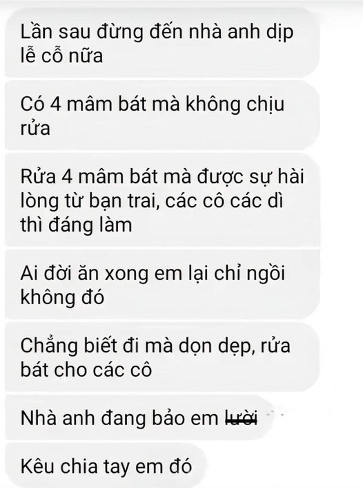 Tết về nhà bạn trai có phải rửa bát không và đây là câu trả lời “khét lẹt” của cô nàng thẳng tính- Ảnh 1.