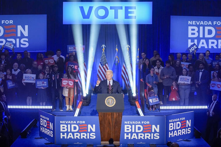 Tổng thống Joe Biden tiếp tục chiến thắng trong cuộc bầu cử sơ bộ ở Nevada- Ảnh 1.