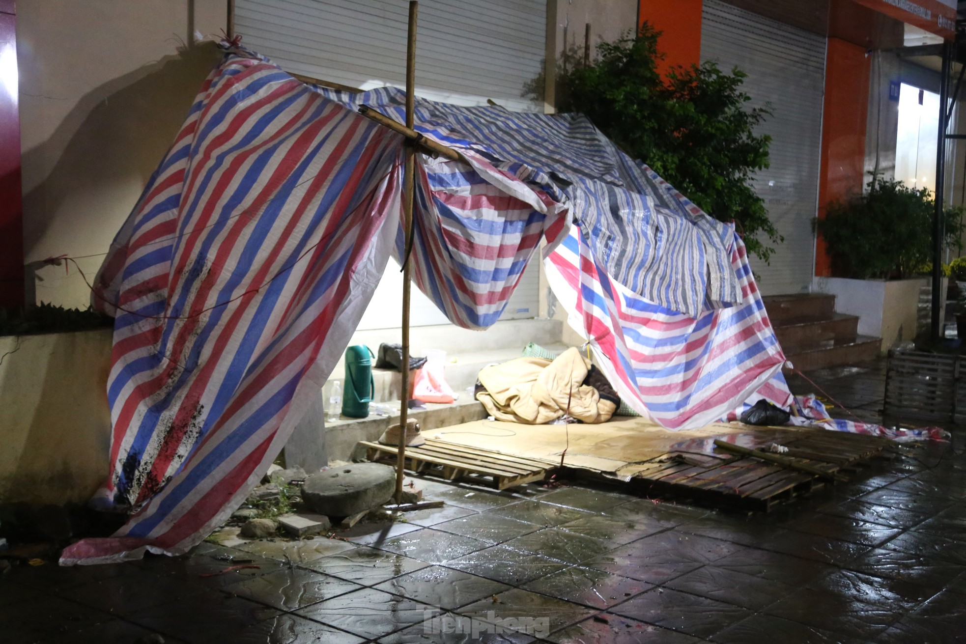 Tiểu thương bán đào, quất co ro trong mưa rét ngóng khách đêm 29 tháng Chạp- Ảnh 10.