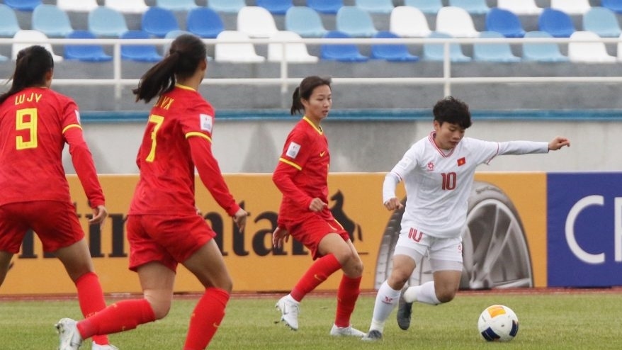 Tiền đạo U20 nữ Việt Nam suýt khóc khi ghi bàn ở VCK U20 nữ châu Á- Ảnh 1.