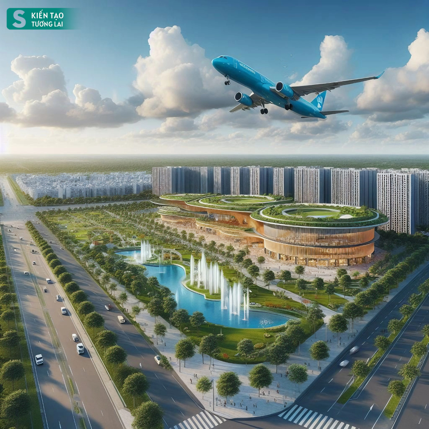 Choáng ngợp với viễn cảnh hiện đại của thành phố mới cạnh sân bay 16 tỷ USD lớn nhất Việt Nam- Ảnh 8.