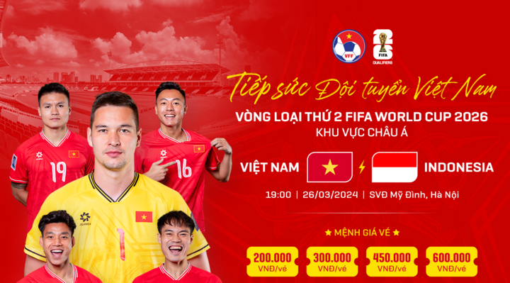 Vé xem trận đấu Việt Nam vs Indonesia mua ở đâu, giá bao nhiêu?- Ảnh 1.