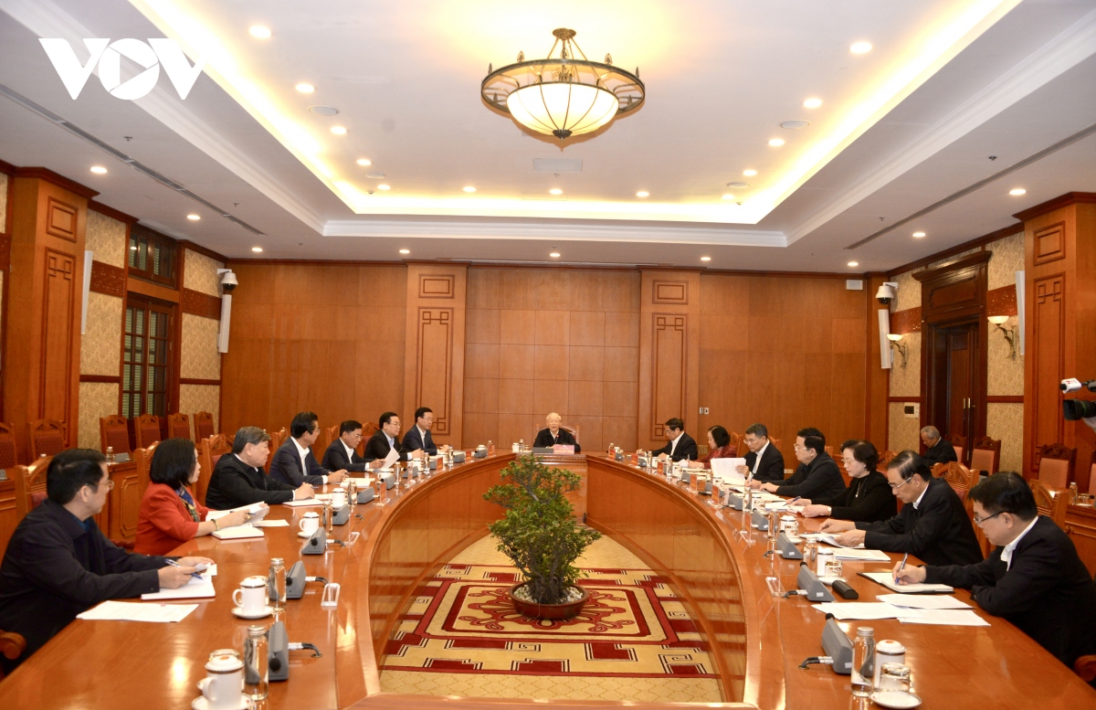 Tổng Bí thư chủ trì phiên họp đầu tiên Tiểu ban nhân sự Đại hội XIV của Đảng- Ảnh 5.