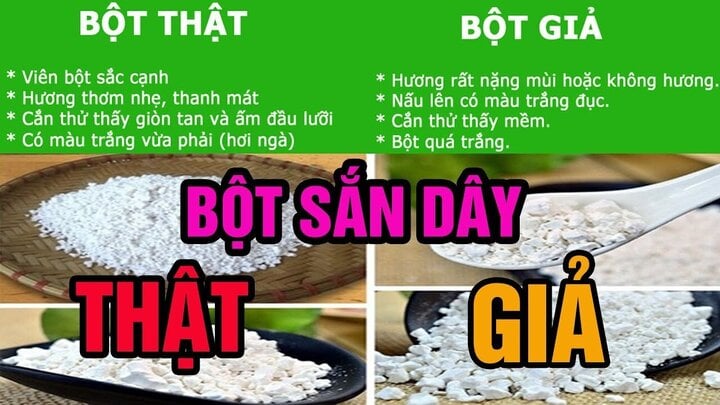 Cách phân biệt bột sắn dây thật và giả- Ảnh 1.