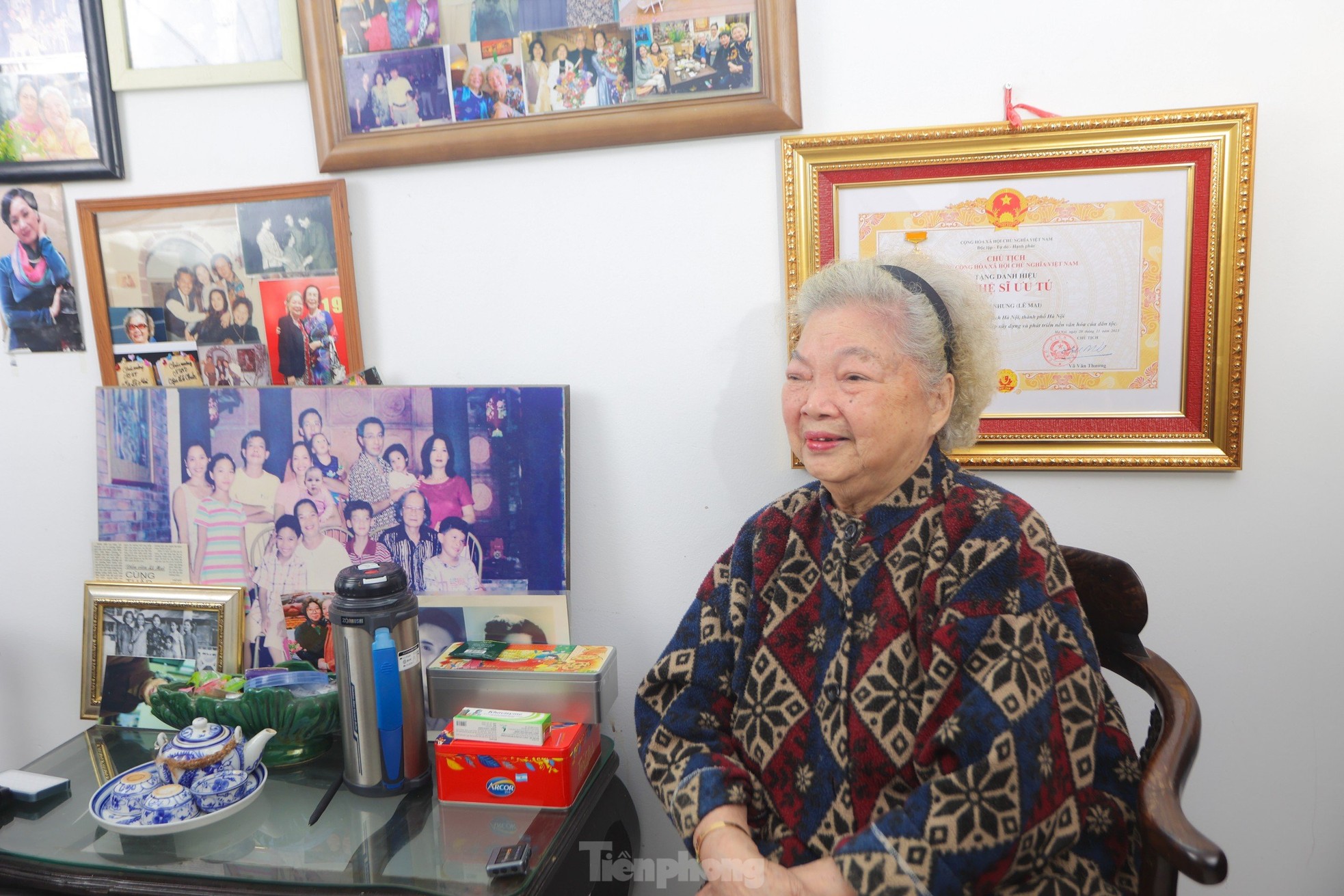 Cuộc sống ở tuổi 87 của nghệ sĩ Lê Mai vừa được phong NSƯT- Ảnh 2.