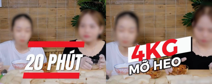 Dân mạng “rợn người” với màn thách đấu mukbang mỡ heo của bé Mai: bị chê kém duyên, ăn bất chấp để lấy tiền?- Ảnh 2.