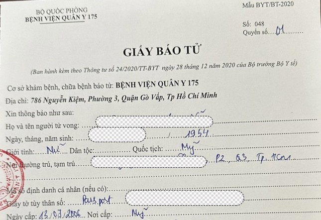 Việt kiều 70 tuổi, tử vong bất thường khi đi căng da mặt- Ảnh 1.