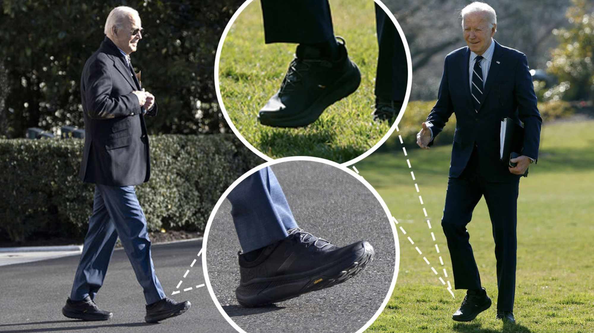 Đôi giày chống ngã của Tổng thống Biden gây chú ý- Ảnh 1.