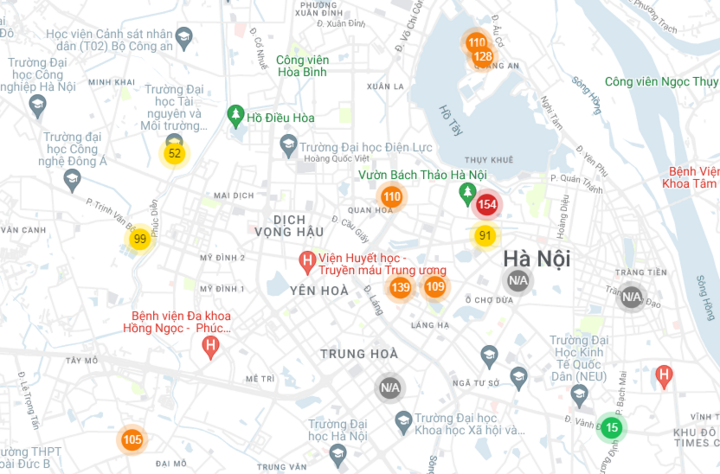 Hướng dẫn cách theo dõi chỉ số chất lượng không khí tại Việt Nam- Ảnh 3.
