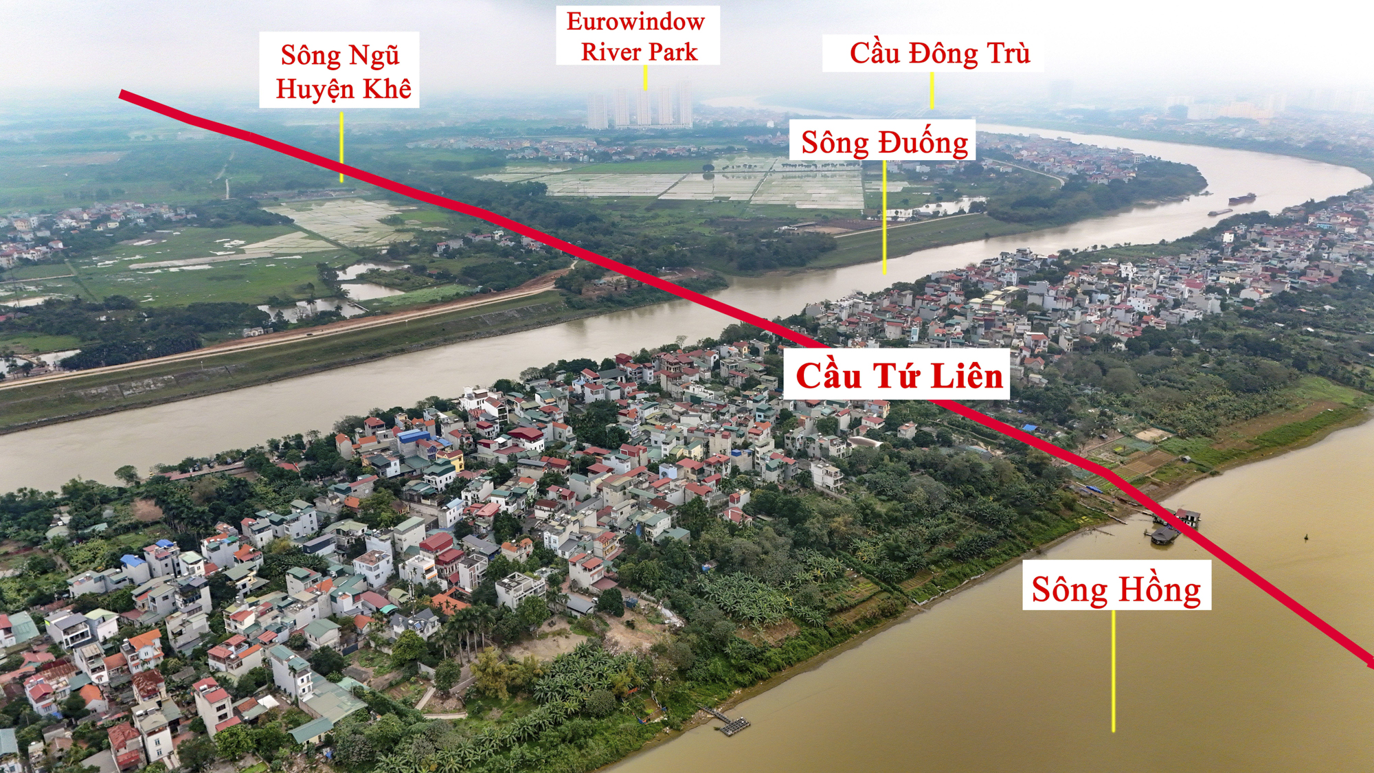 Khu vực  sắp được xây cầu 20.000 tỷ đồng vượt 2 con sông lớn, đi qua đại dự án của Vinhomes ở Hà Nội- Ảnh 5.