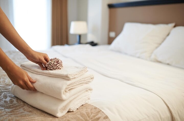Bí kíp dùng khăn tắm ở khách sạn để bảo đảm an toàn- Ảnh 1.