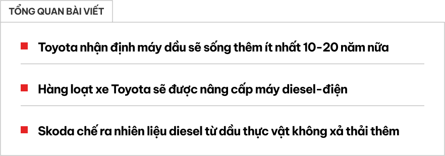 Toyota còn 'bào' động cơ dầu thêm chục năm nữa nhưng sẽ kết hợp động cơ điện để vừa mạnh vừa tiết kiệm mà ‘xanh’ hơn- Ảnh 1.