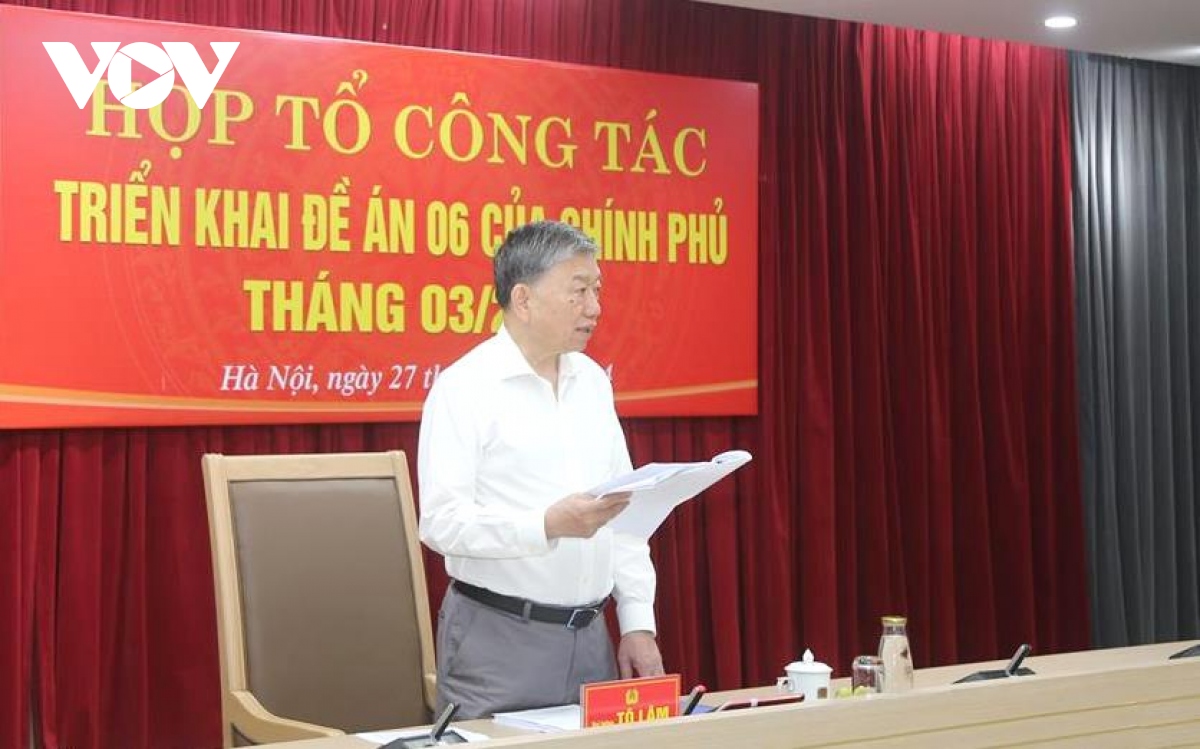 Bộ trưởng Tô Lâm chủ trì họp Tổ công tác triển khai Đề án 06- Ảnh 2.