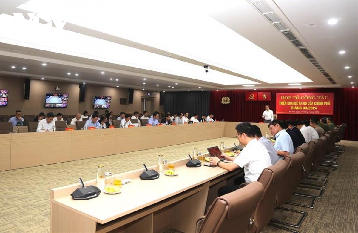 Bộ trưởng Tô Lâm chủ trì họp Tổ công tác triển khai Đề án 06- Ảnh 1.