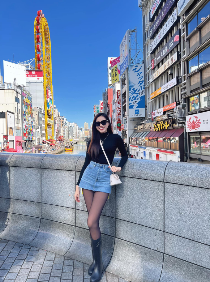 Hoa hậu Đỗ Hà khoe thêm ảnh du lịch Nhật Bản, nói 1 câu rõ thái độ giữa nghi vấn hẹn hò thiếu gia- Ảnh 2.