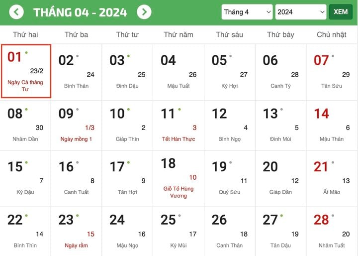 Ngày Cá tháng Tư 2024 là ngày nào?- Ảnh 1.