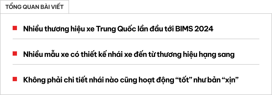 Tới BIMS 2024 thấy rõ xe Trung Quốc nhái thế nào: Đề nổ như Mercedes, tay nắm cửa Lamborghini, cửa Tesla và nhiều thứ không thể ngờ tới- Ảnh 1.