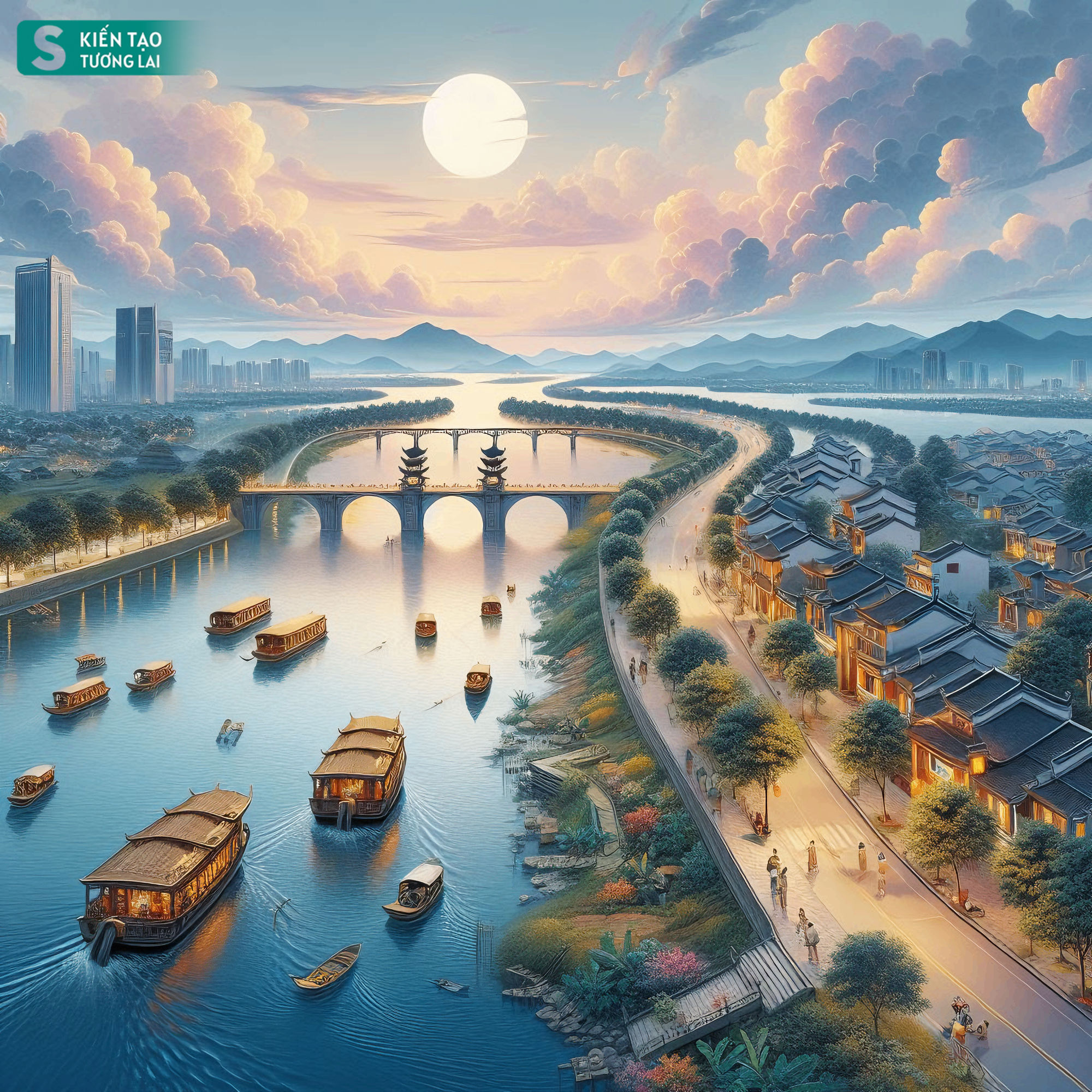 Ngắm TP ven sông Hồng đẹp ngoạn mục trong tương lai ở Hà Nội - sánh ngang với Seoul, Thượng Hải?- Ảnh 6.