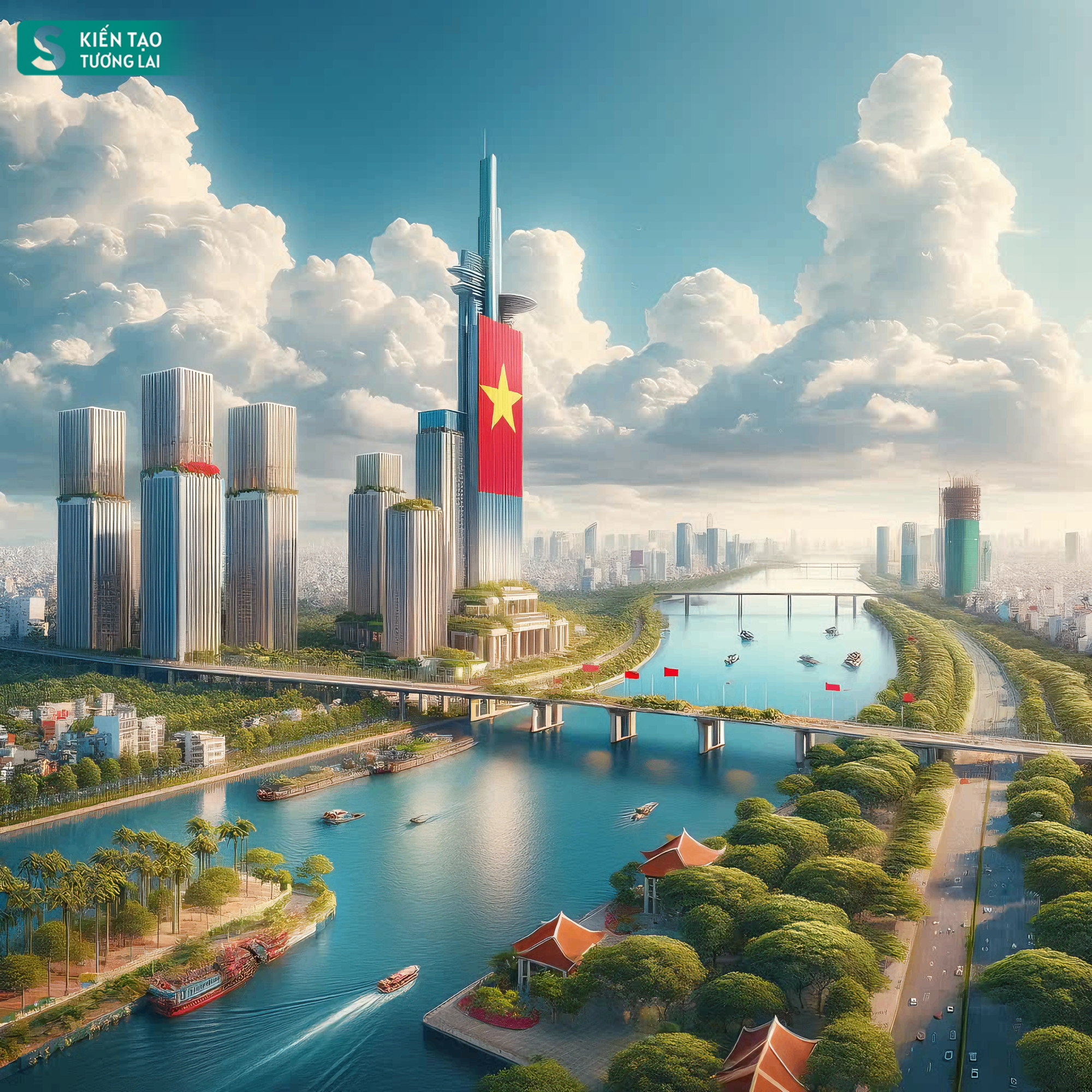 Ngắm TP ven sông Hồng đẹp ngoạn mục trong tương lai ở Hà Nội - sánh ngang với Seoul, Thượng Hải?- Ảnh 12.