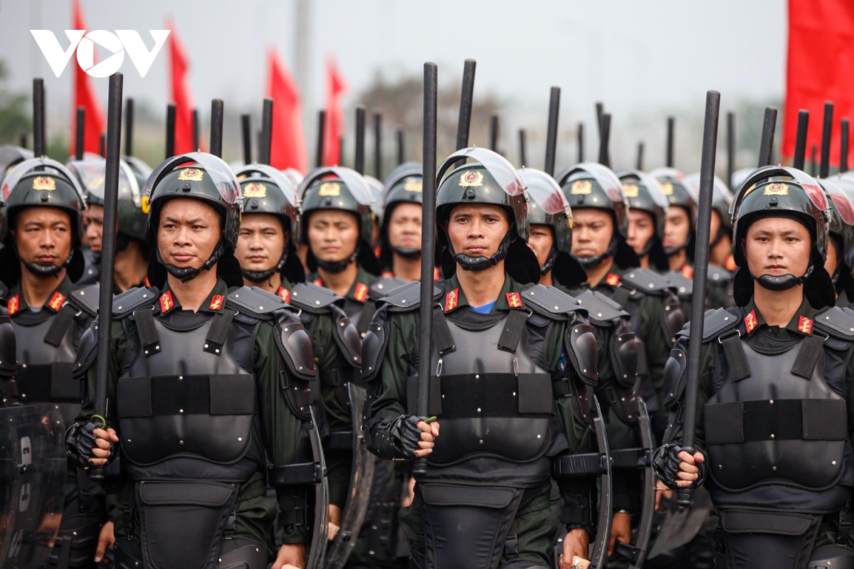 Hơn 5.000 Cảnh sát cơ động tổng duyệt chuẩn bị lễ kỷ niệm- Ảnh 9.