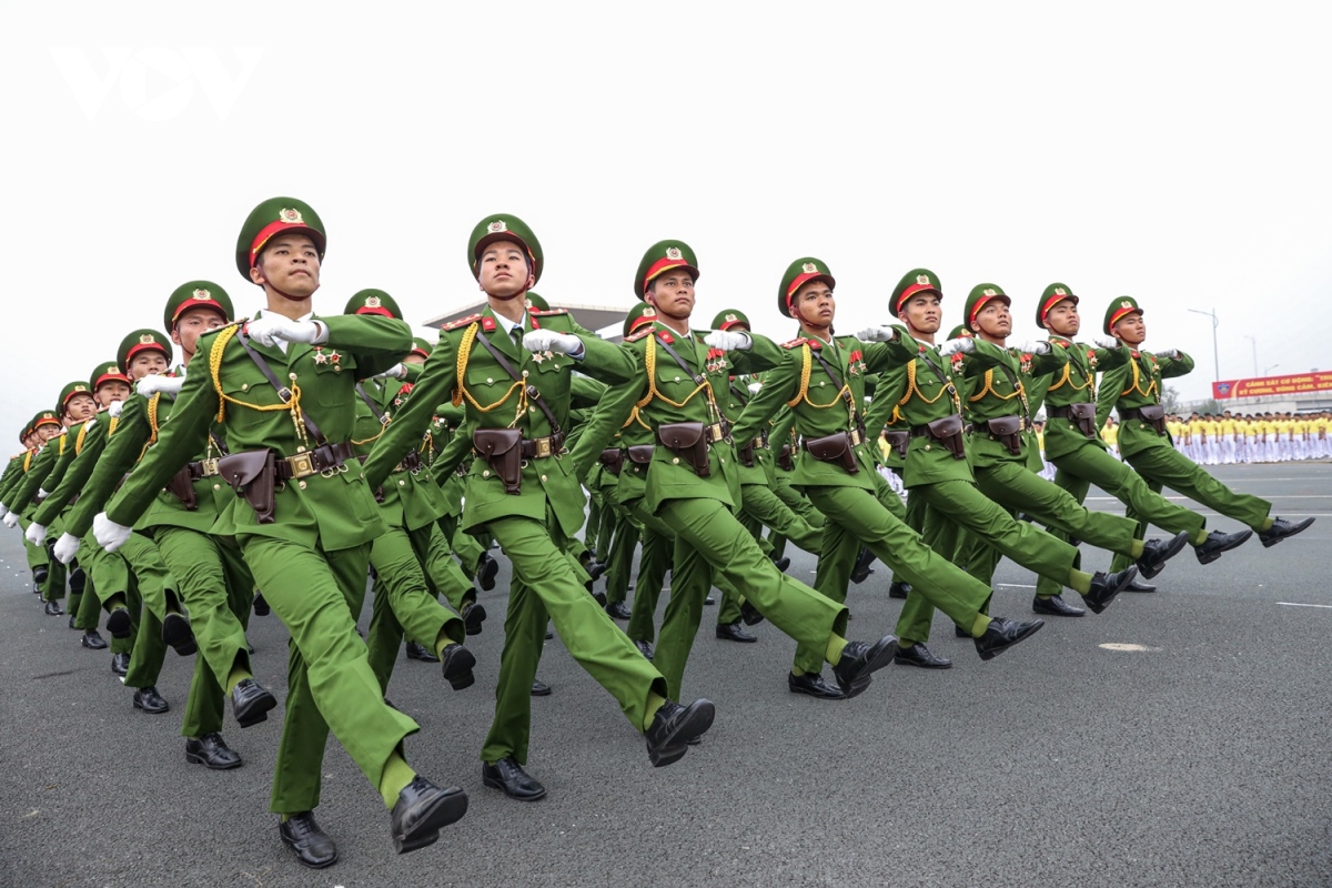 Hơn 5.000 Cảnh sát cơ động tổng duyệt chuẩn bị lễ kỷ niệm- Ảnh 7.