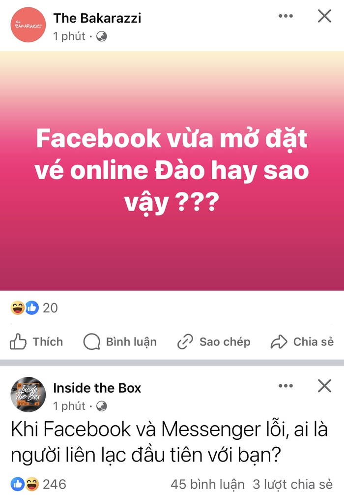 Loạt status điểm danh tràn ngập sau khi vào được Facebook: 