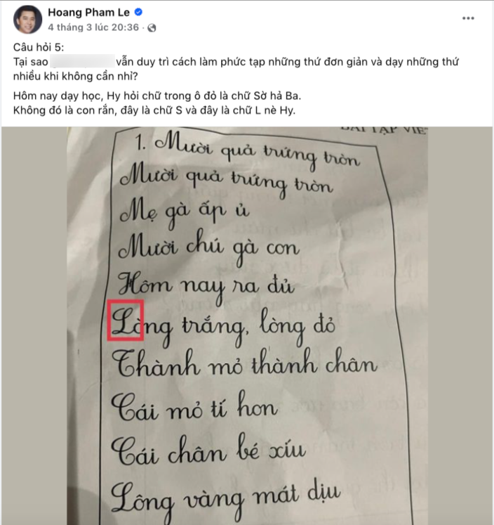 1 ca sĩ Việt gây phẫn nộ khi phê phán cách dạy học hiện nay, có hành động thách thức khi bị góp ý- Ảnh 1.