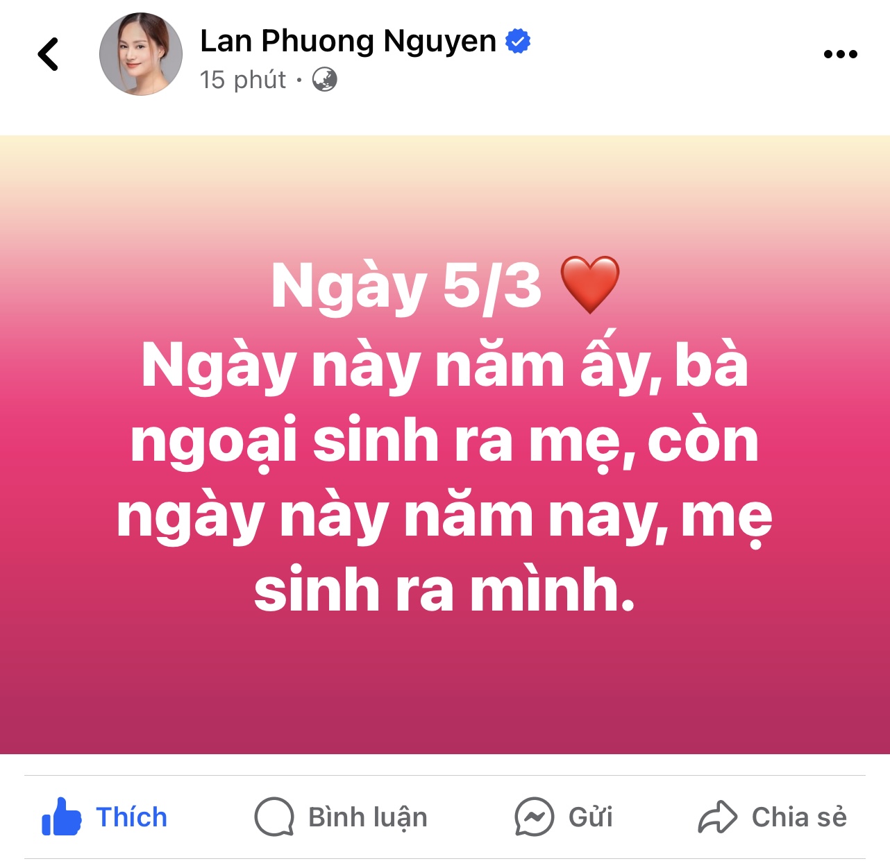 Diễn viên Lan Phương hạnh phúc thông báo đã sinh con thứ 2, tiết lộ điều đặc biệt hiếm khi xảy ra- Ảnh 1.