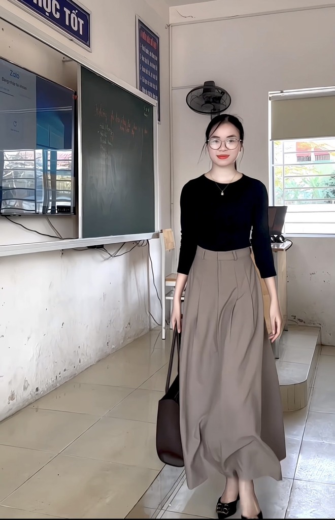 Cô giáo gây sốt với loạt outfit lên lớp cả tháng không trùng bộ nào: Mặc đẹp không đồng nghĩa dạy không tốt!- Ảnh 6.