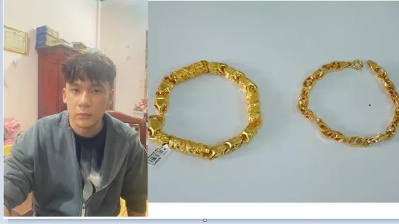 Khởi tố nam thanh niên cướp tiệm vàng ở Bình Phước- Ảnh 1.
