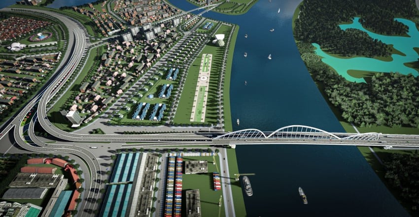 Cây cầu 6.030 tỷ đồng mang thiết kế độc đáo chưa từng có ở Việt Nam, nối với 'bán đảo tỷ đô'- Ảnh 1.