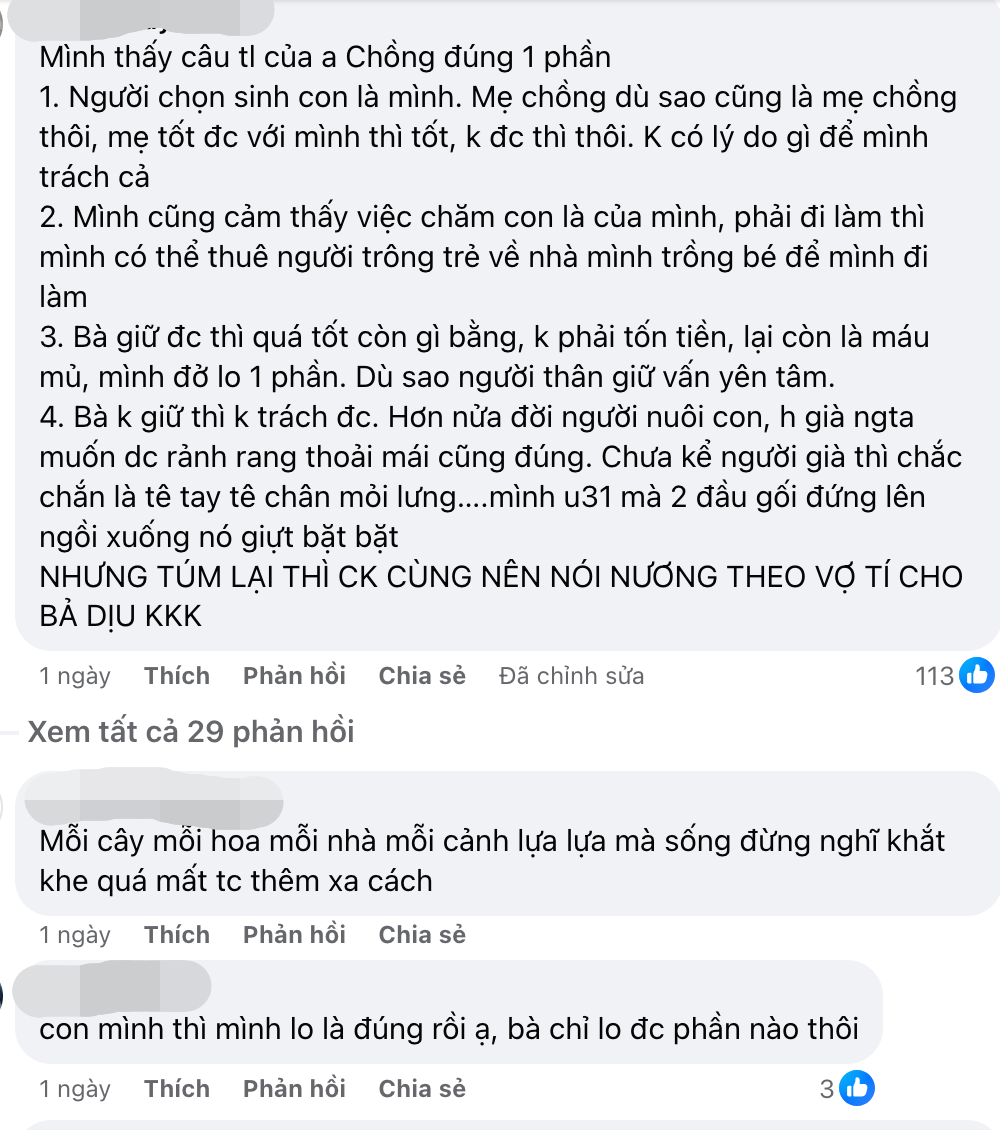 Mong đi làm sau 6 tháng nghỉ sinh, mẹ bỉm thất vọng khi bà nội nhất quyết né tránh trông cháu giúp- Ảnh 4.