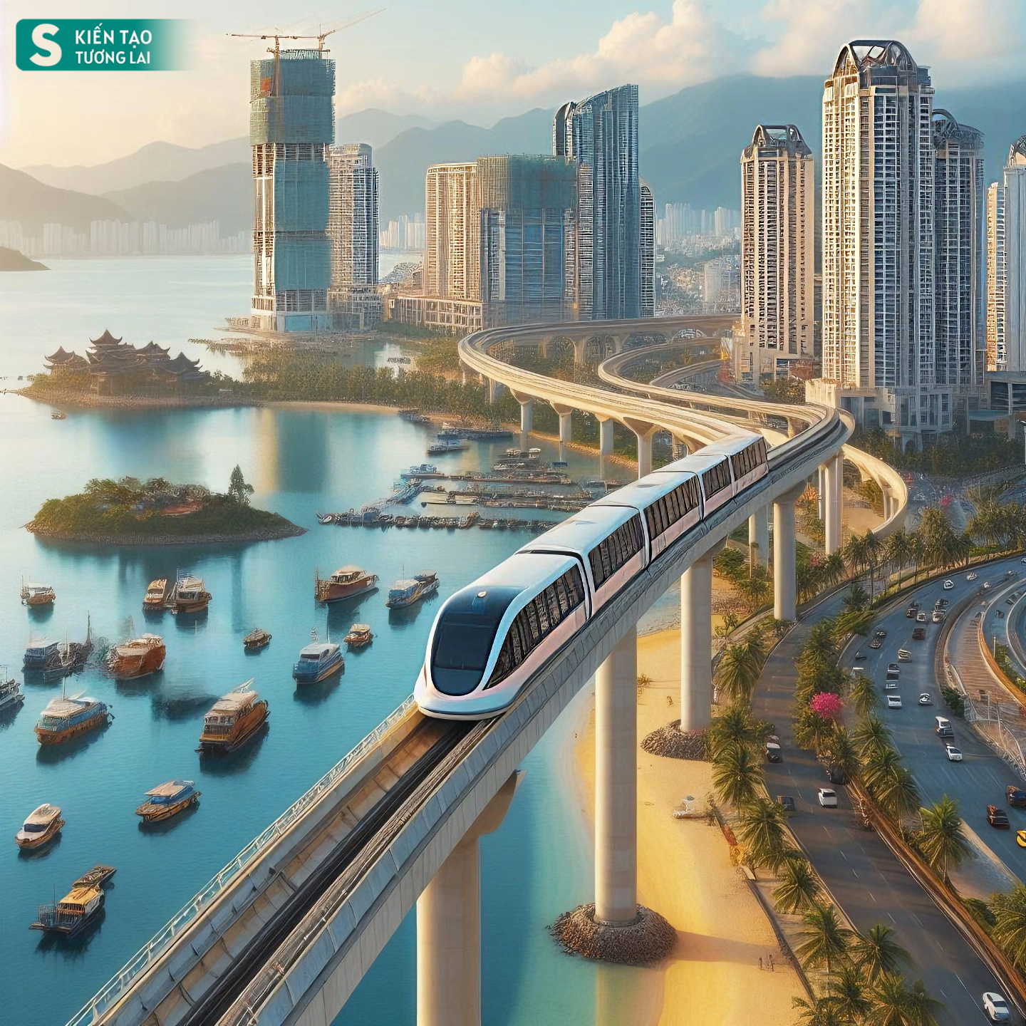 Thành phố duy nhất ở Việt Nam giáp Trung Quốc có biển, tương lai có sân bay taxi, đường sắt hiện đại- Ảnh 1.