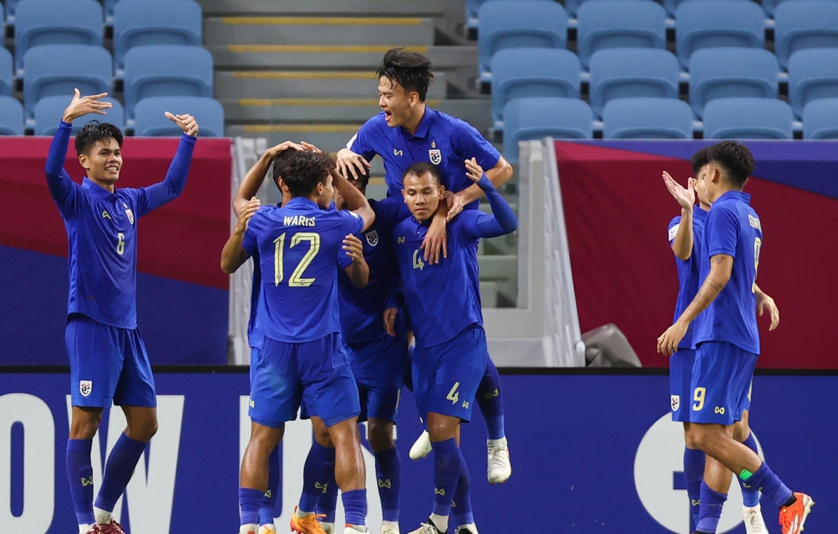 Bảng xếp hạng U23 châu Á 2024 mới nhất: U23 Thái Lan sánh vai cùng ĐKVĐ- Ảnh 1.