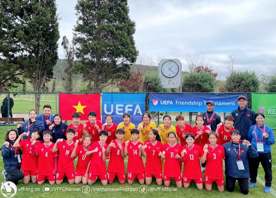 U16 nữ Việt Nam thắng trận đấu cuối cùng tại giải giao hữu quốc tế của UEFA- Ảnh 1.