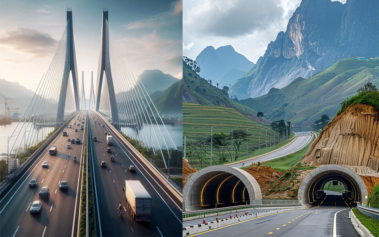Cao tốc gần 10.000 tỷ đồng sẽ có 3 hầm xuyên núi, cầu dây văng nhịp chính dài nhất Việt Nam