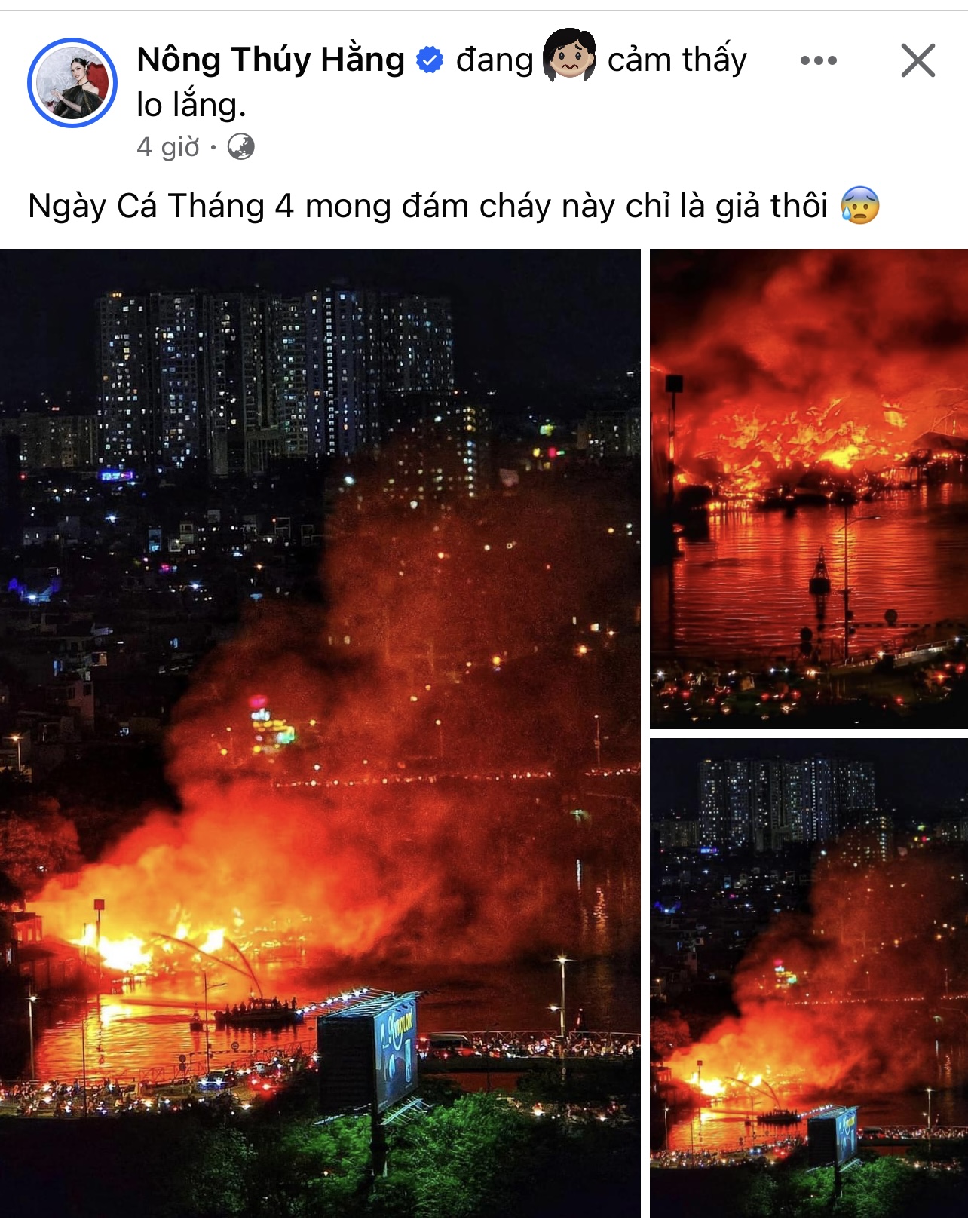 Dàn sao Việt xót xa trước vụ cháy ở TP HCM: 