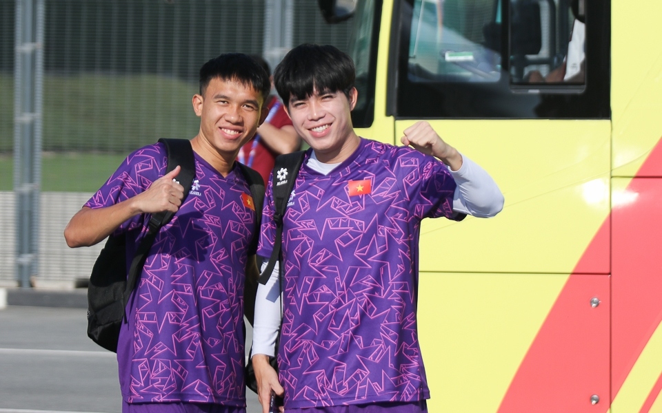 Dàn tuyển thủ U23 Việt Nam tràn đầy tự tin trước khi đối đầu U23 Malaysia- Ảnh 1.