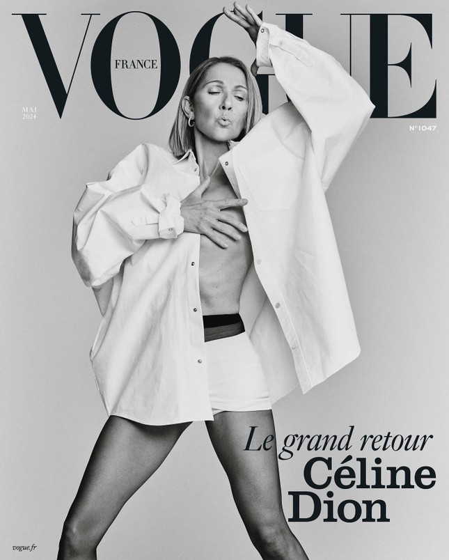 Celine Dion để ngực trần trên tạp chí- Ảnh 1.