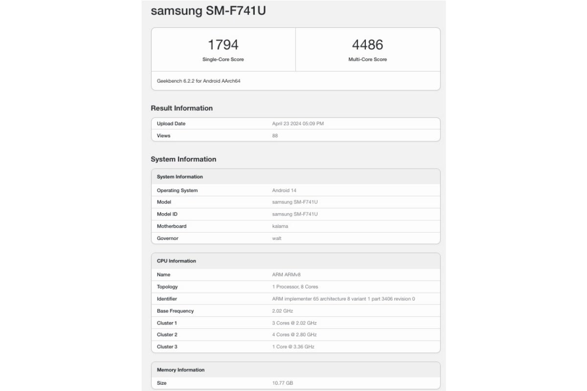 Xuất hiện nguyên mẫu của Samsung Galaxy Z Flip 6 với chip Snapdragon 8 Gen 2 và RAM 12GB- Ảnh 2.
