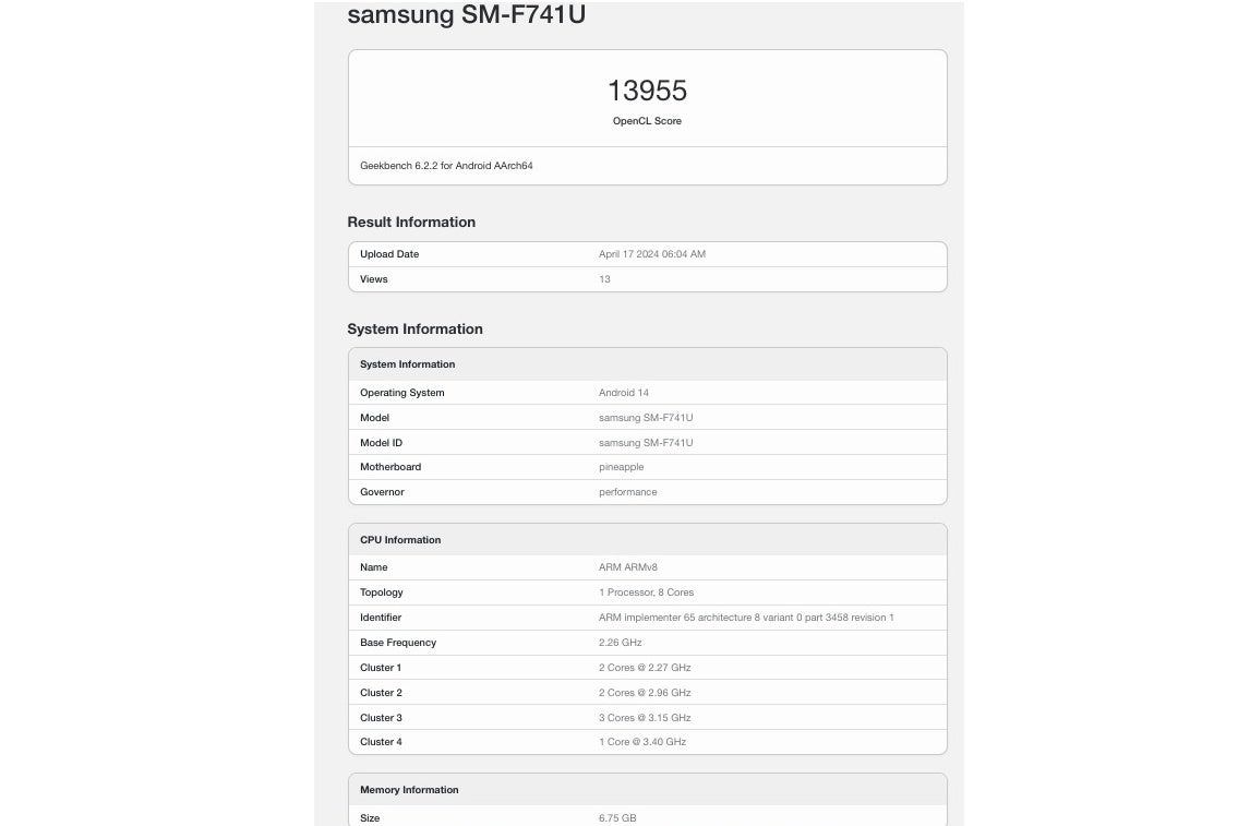 Xuất hiện nguyên mẫu của Samsung Galaxy Z Flip 6 với chip Snapdragon 8 Gen 2 và RAM 12GB- Ảnh 3.