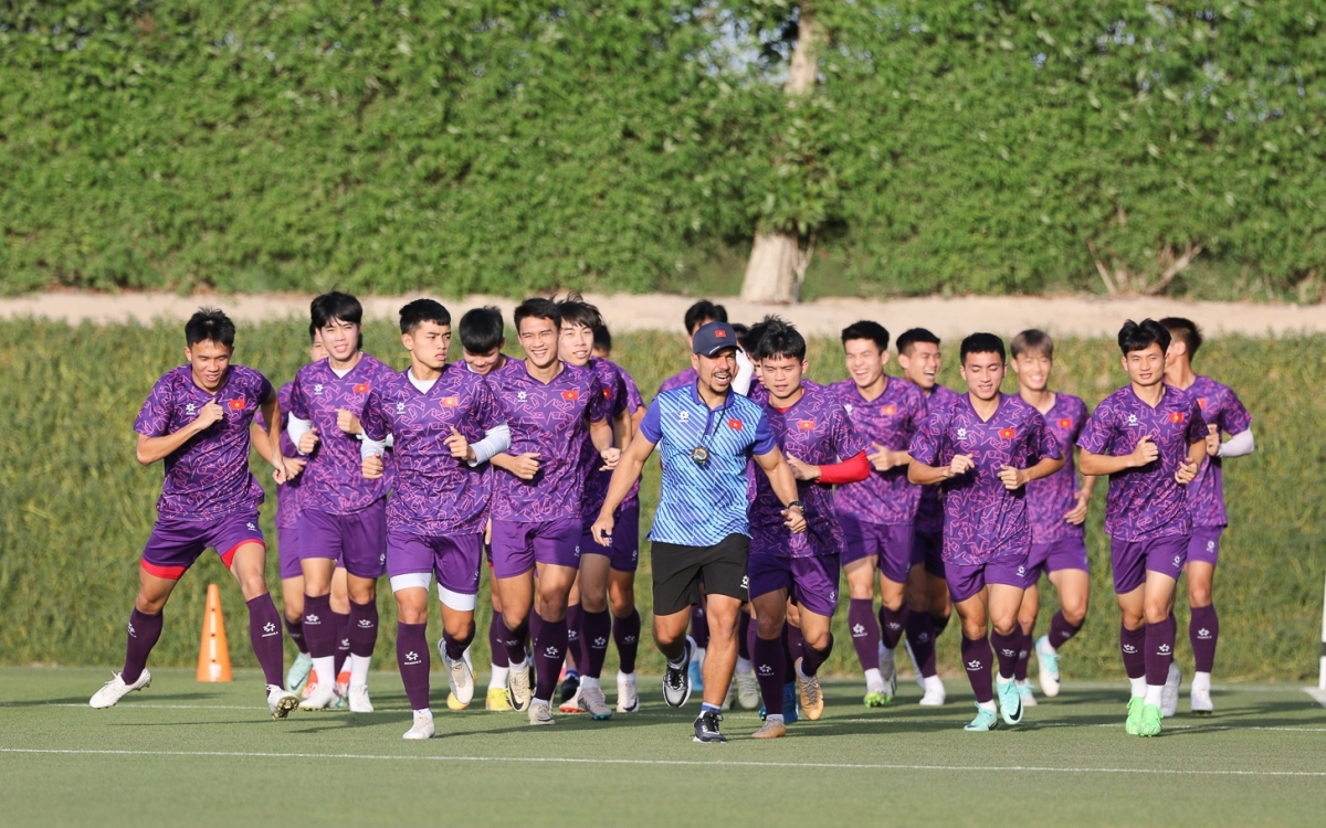 U23 Việt Nam tập sút 11m trước trận tứ kết với U23 Iraq- Ảnh 2.
