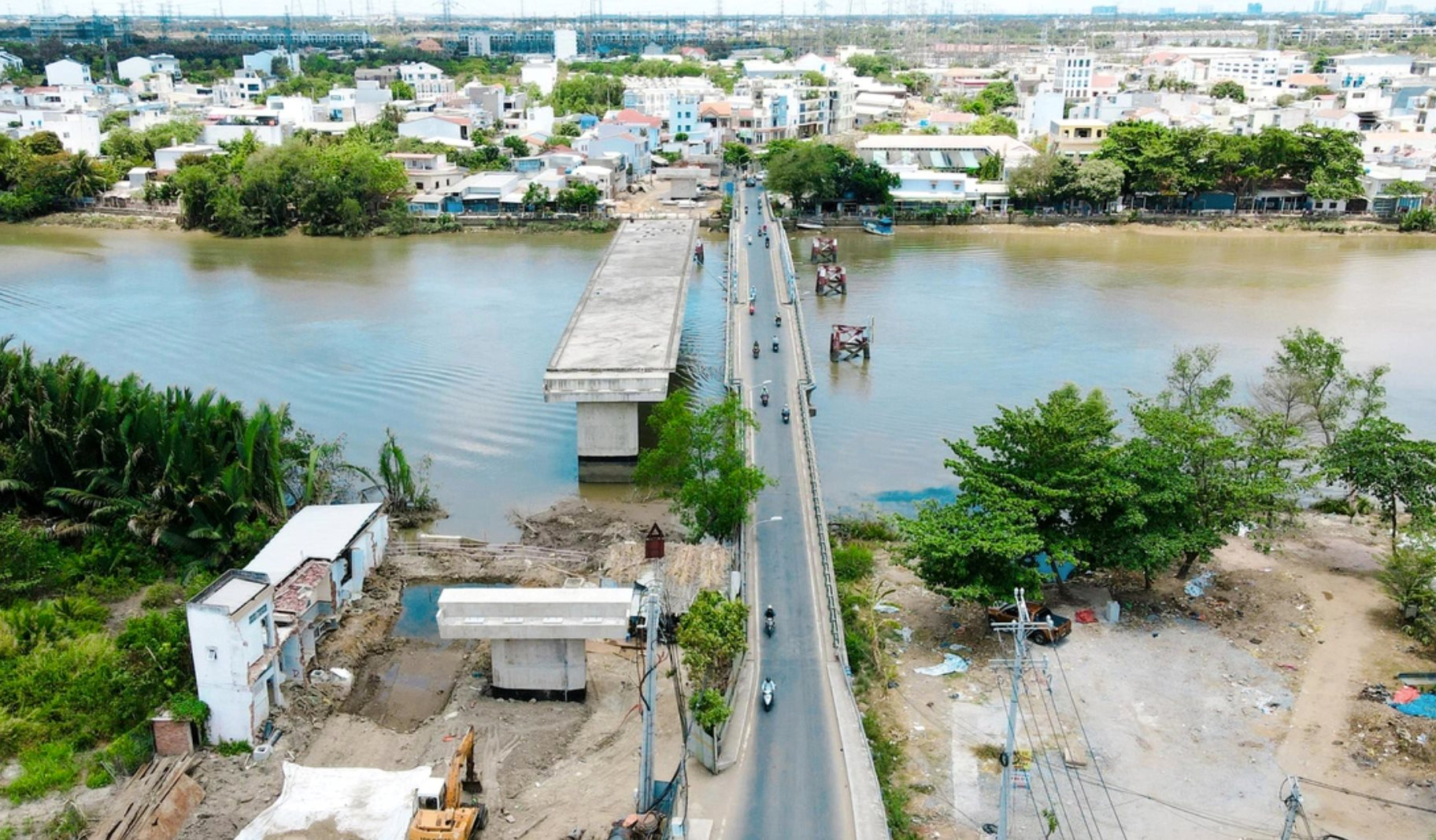 Người dân Nhà Bè, Quận 7 sắp “nối đôi bờ” với 2 cây cầu hàng trăm tỉ đồng- Ảnh 1.