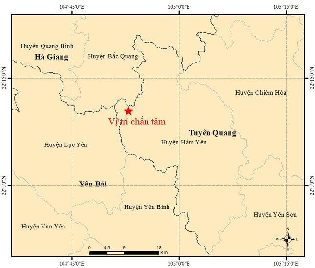 Động đất ở Tuyên Quang, nhiều tỉnh cảm nhận được rung chấn- Ảnh 1.