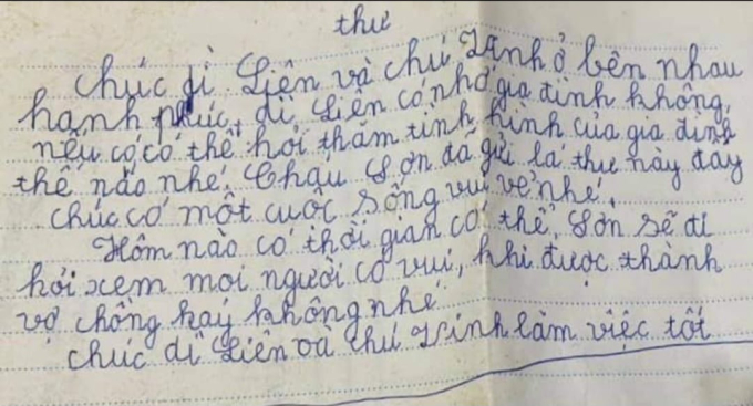 Bức thư gửi dì mới lấy chồng của học sinh ở Hà Nội được khen ngợi nhưng đoạn thứ 2 khiến ai đã lập gia đình đều 