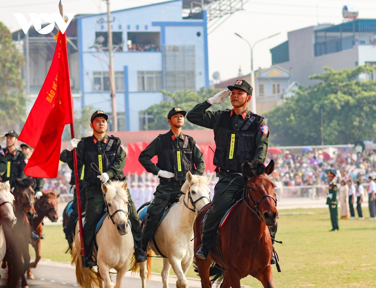 Hợp luyện toàn bộ khối diễu binh, diễu hành kỷ niệm 70 năm Chiến thắng Điện Biên Phủ- Ảnh 10.
