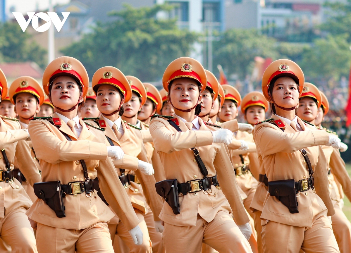 Hợp luyện toàn bộ khối diễu binh, diễu hành kỷ niệm 70 năm Chiến thắng Điện Biên Phủ- Ảnh 8.