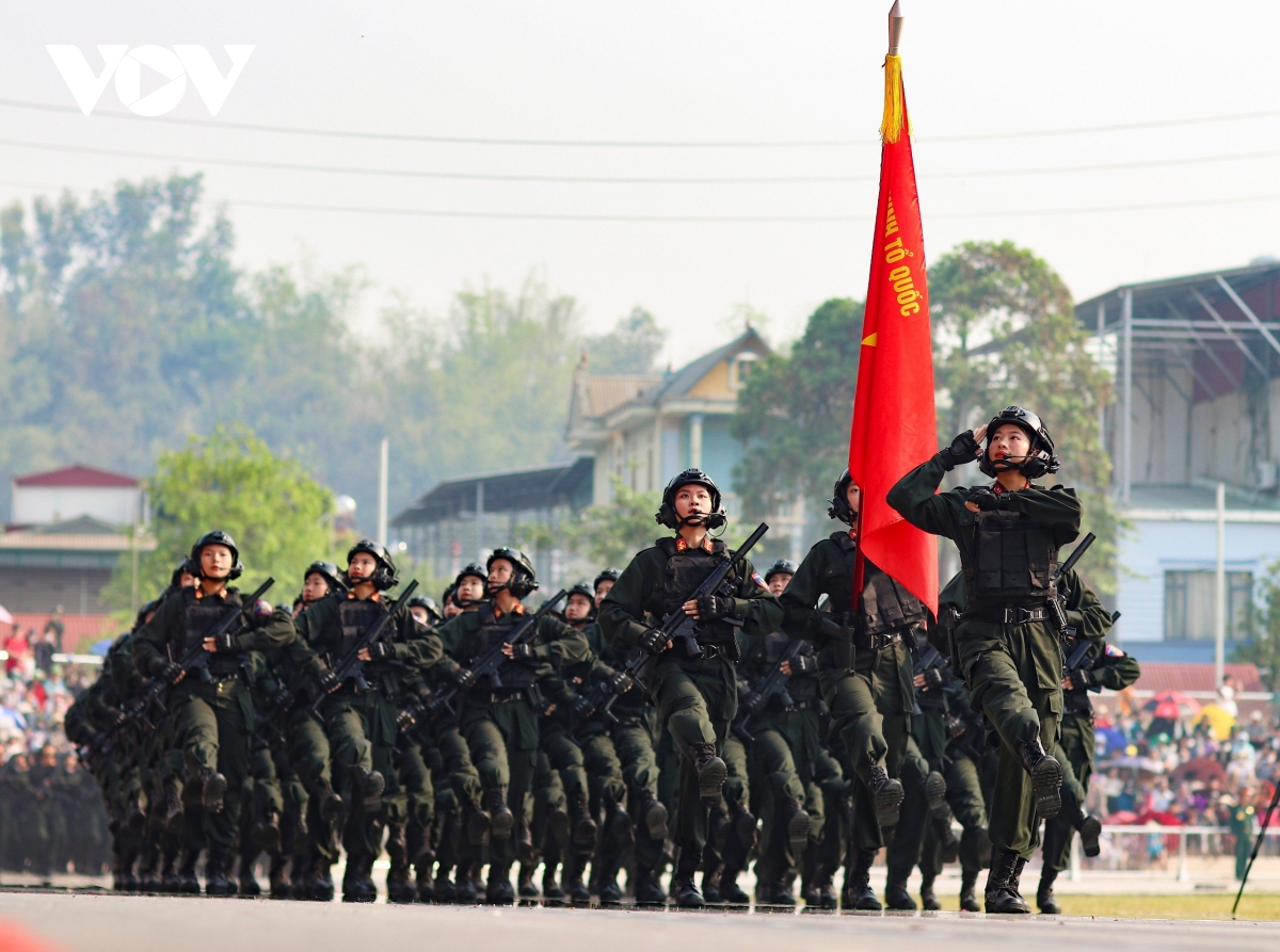 Hợp luyện toàn bộ khối diễu binh, diễu hành kỷ niệm 70 năm Chiến thắng Điện Biên Phủ- Ảnh 9.