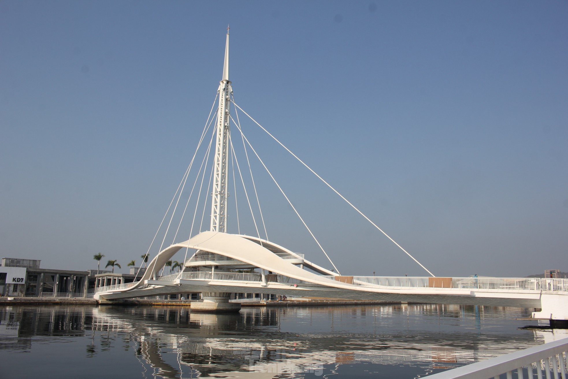 Chiêm ngưỡng kiến trúc ấn tượng của cầu xoay vượt sông dài nhất Châu Á- Ảnh 4.